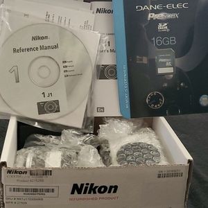 Nikon refurb CoolPix J1 white w/accessories